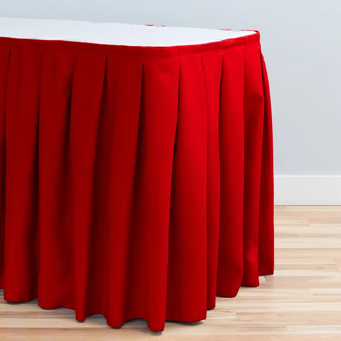 17 ft. Accordion Pleat Polyester Table Skirt (7 Colors)
