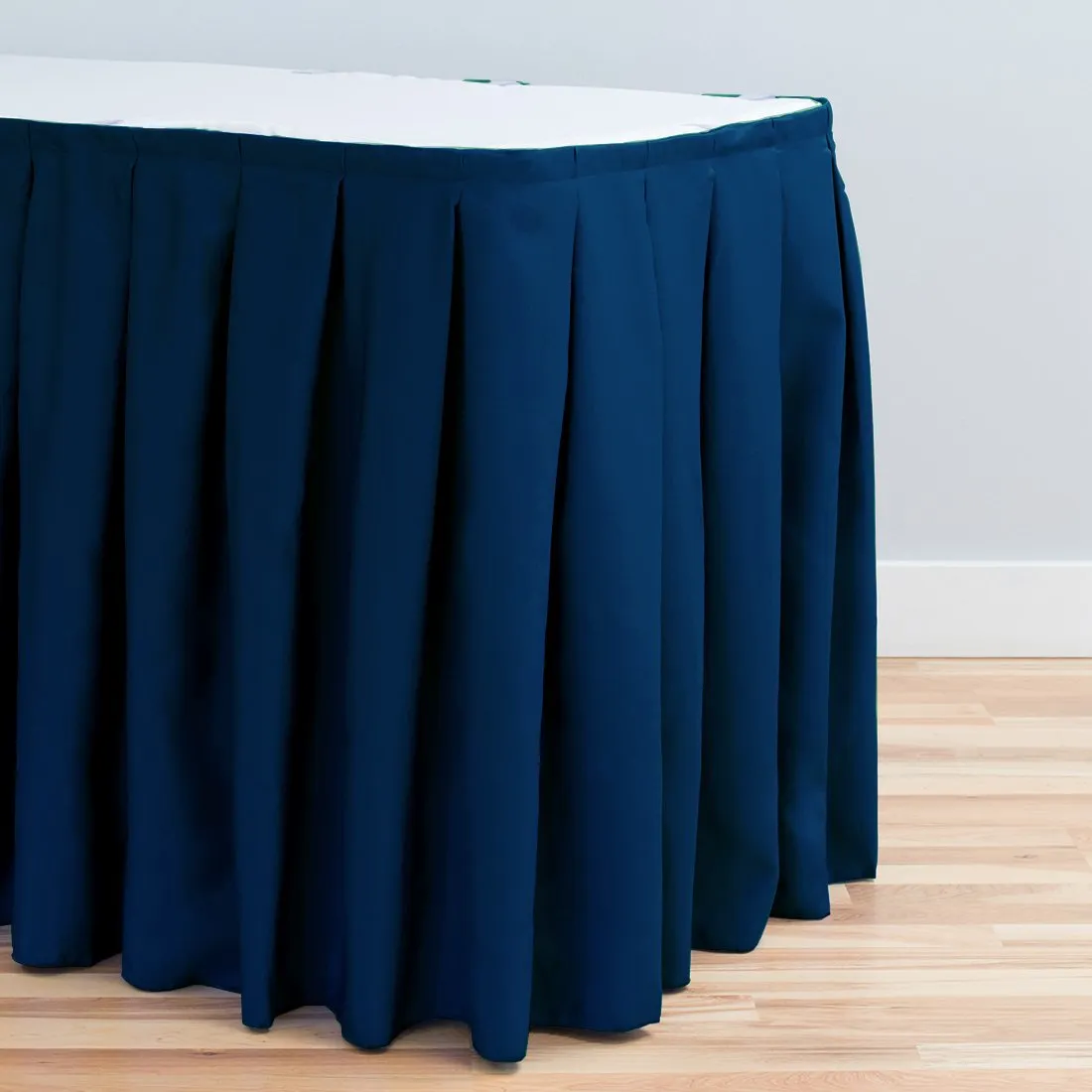 17 ft. Accordion Pleat Polyester Table Skirt (7 Colors)