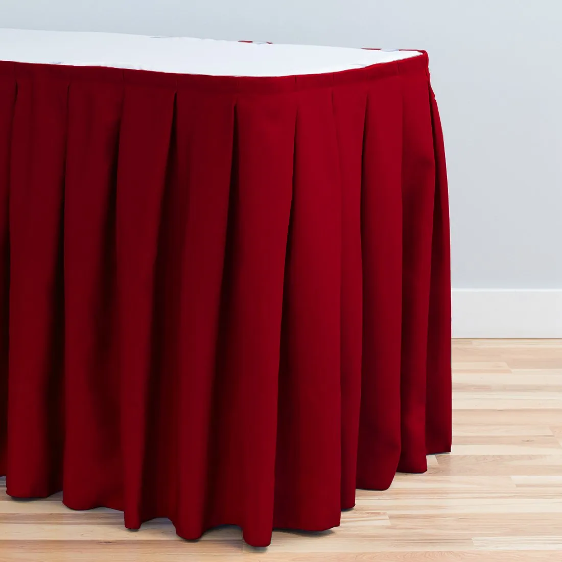 17 ft. Accordion Pleat Polyester Table Skirt (7 Colors)
