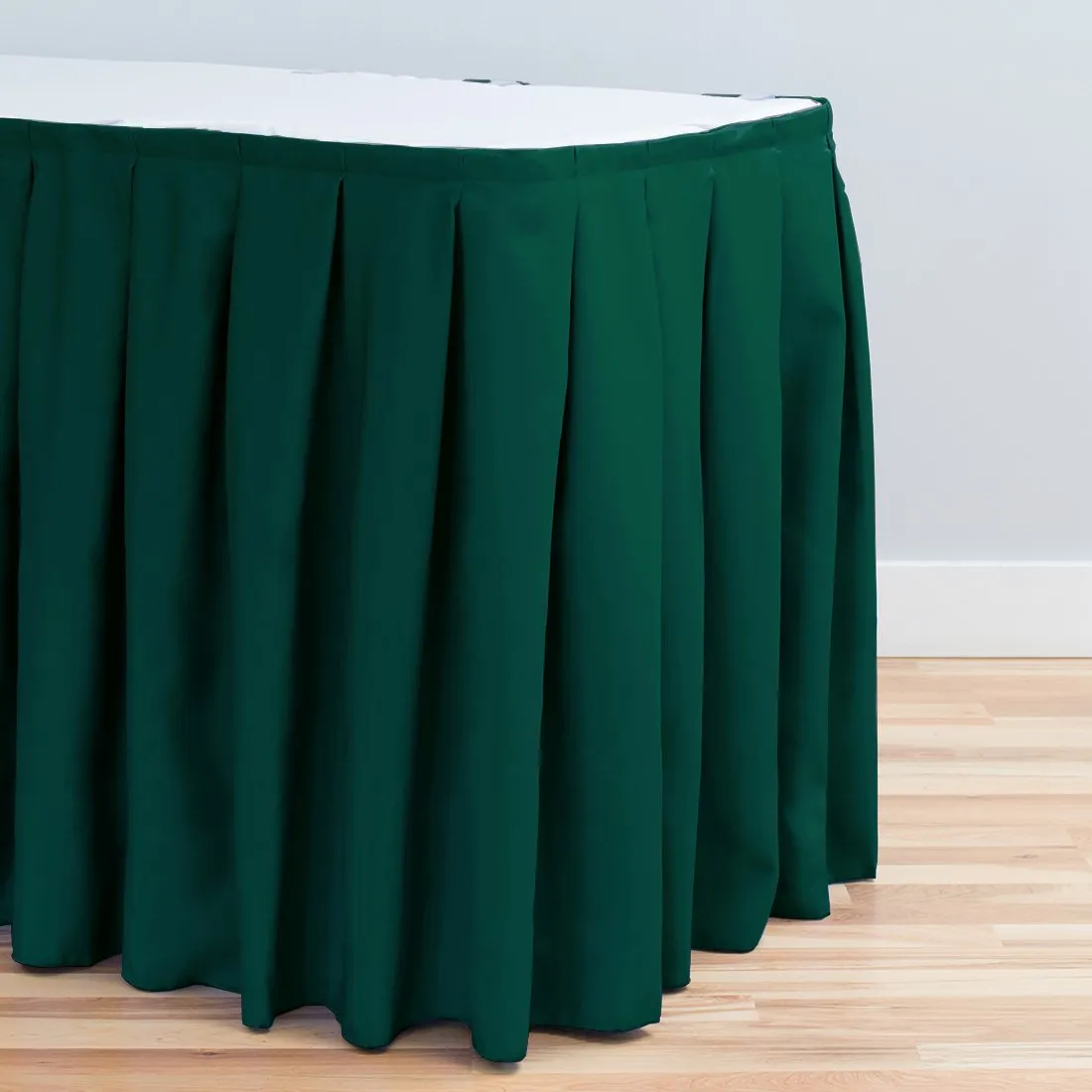 17 ft. Accordion Pleat Polyester Table Skirt (7 Colors)