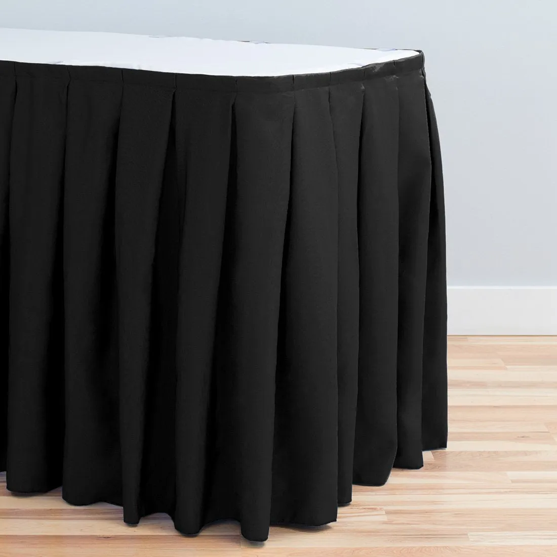 17 ft. Accordion Pleat Polyester Table Skirt (7 Colors)