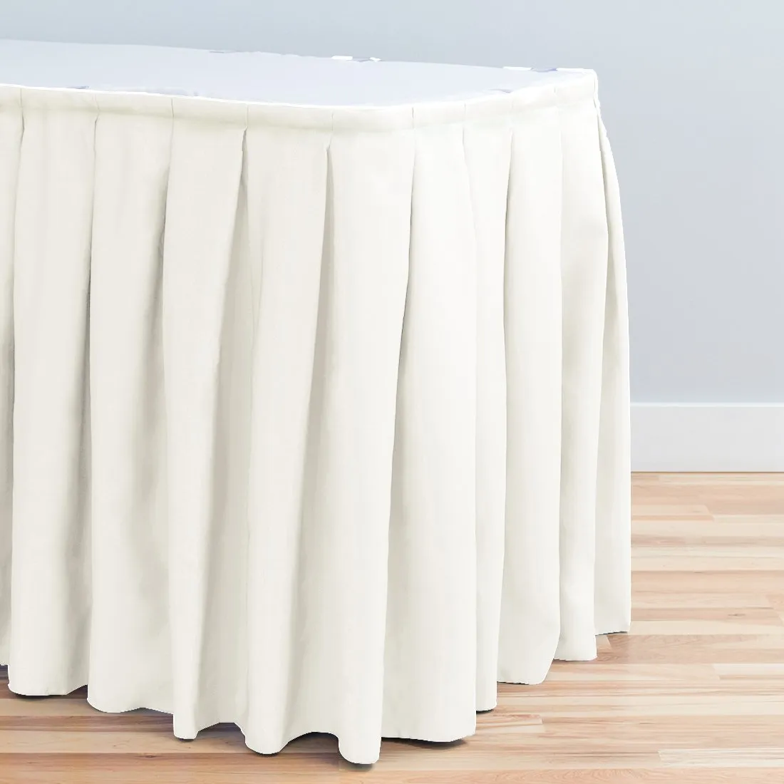 17 ft. Accordion Pleat Polyester Table Skirt (7 Colors)