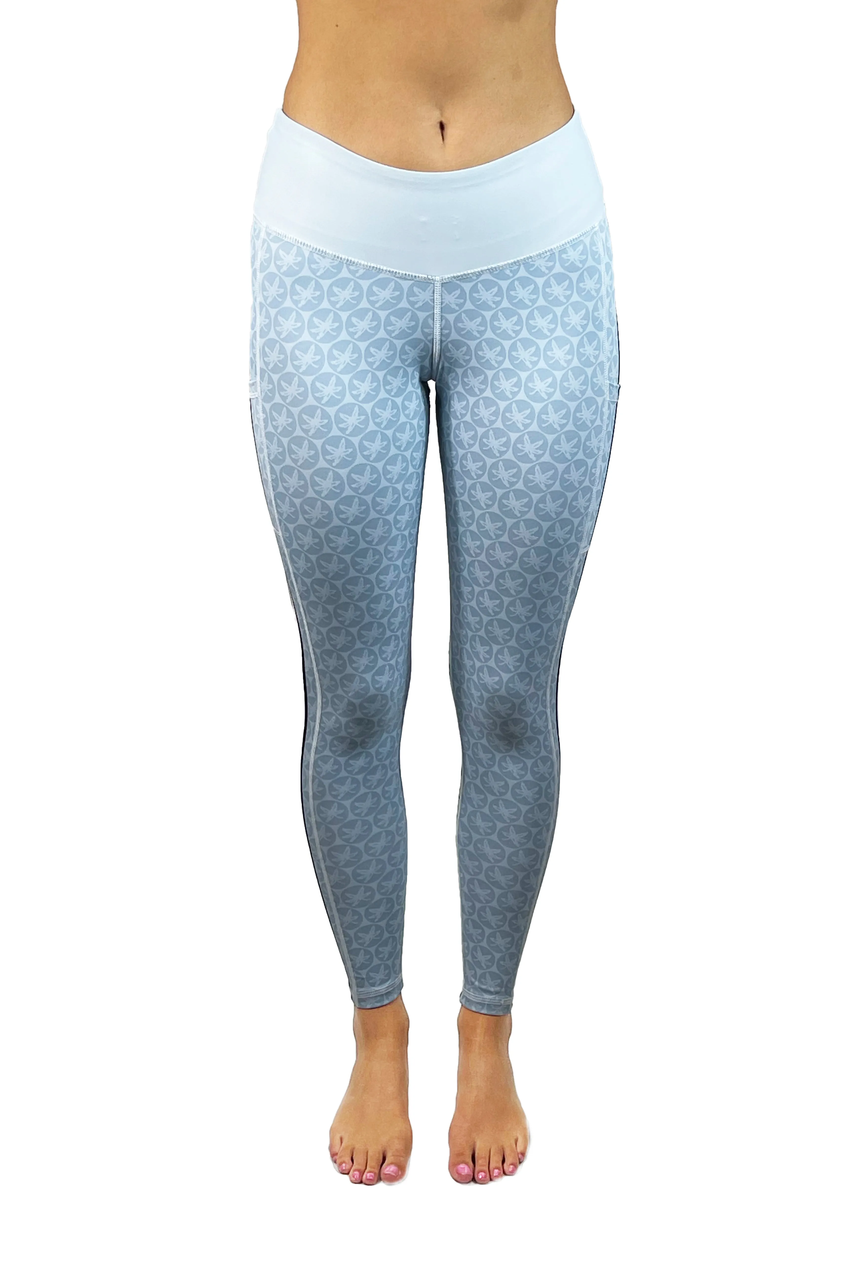 2103 -The Game Day Buckeye Cell Phone Pocket Legging/ Grey