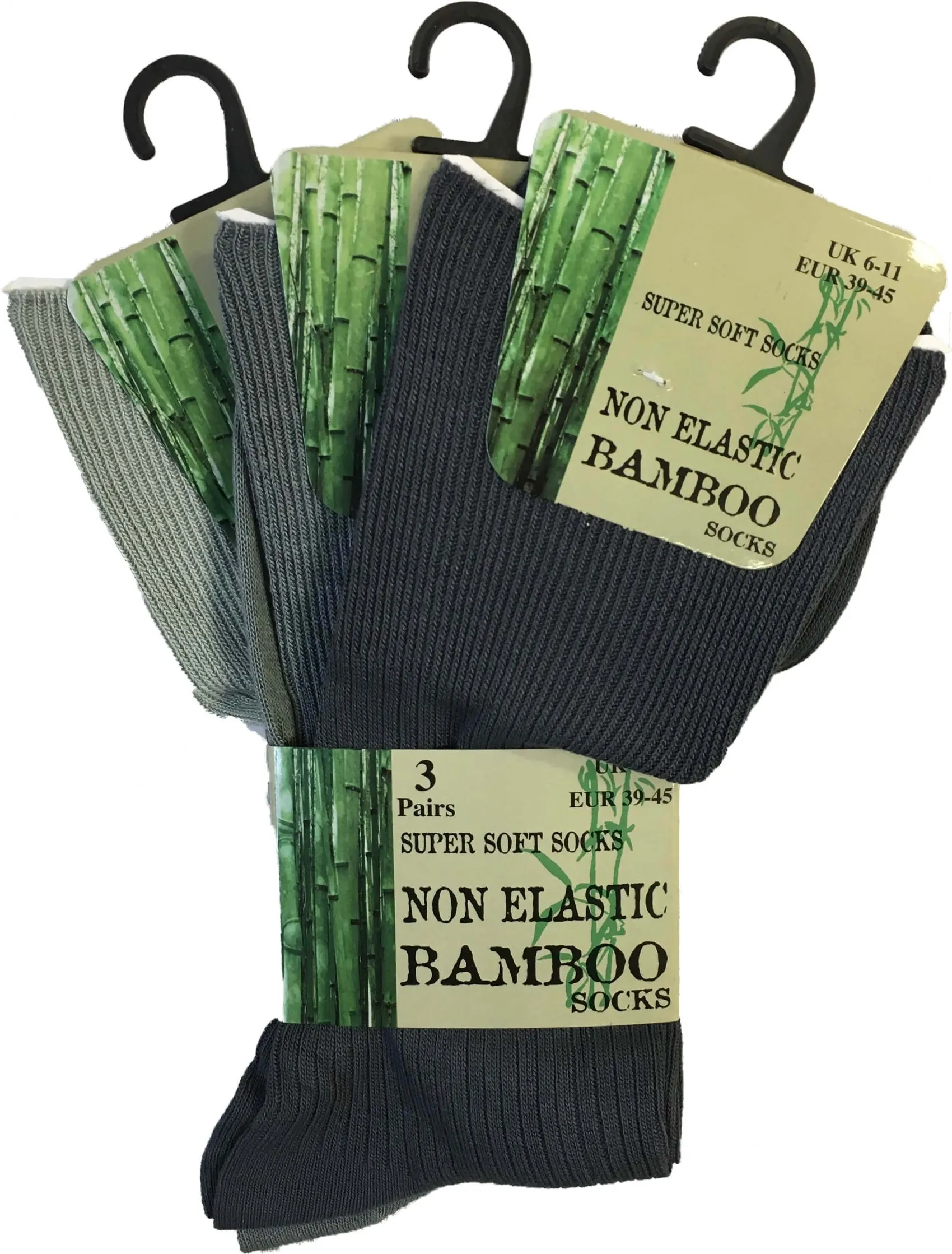 3 Pack Non Elastic Bamboo Socks