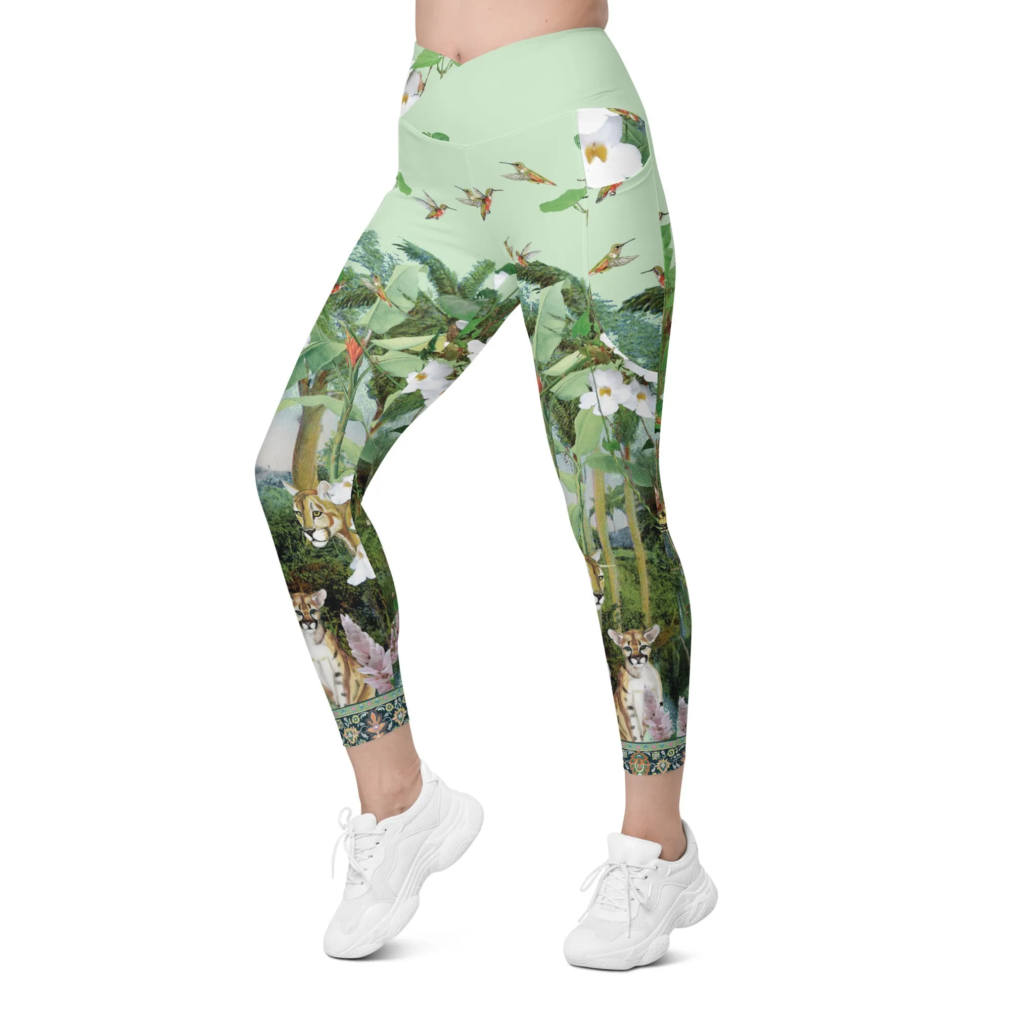 Adonai Crossover leggings with pockets