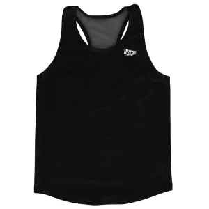 Blank Black Running Racerback Singlet Track Tops Made In USA