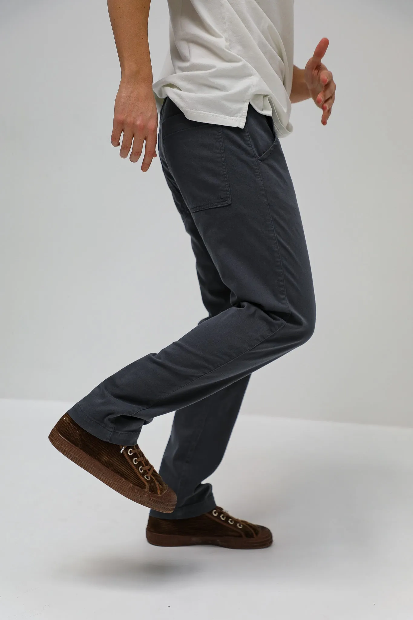 Button Comfy Pants Navy