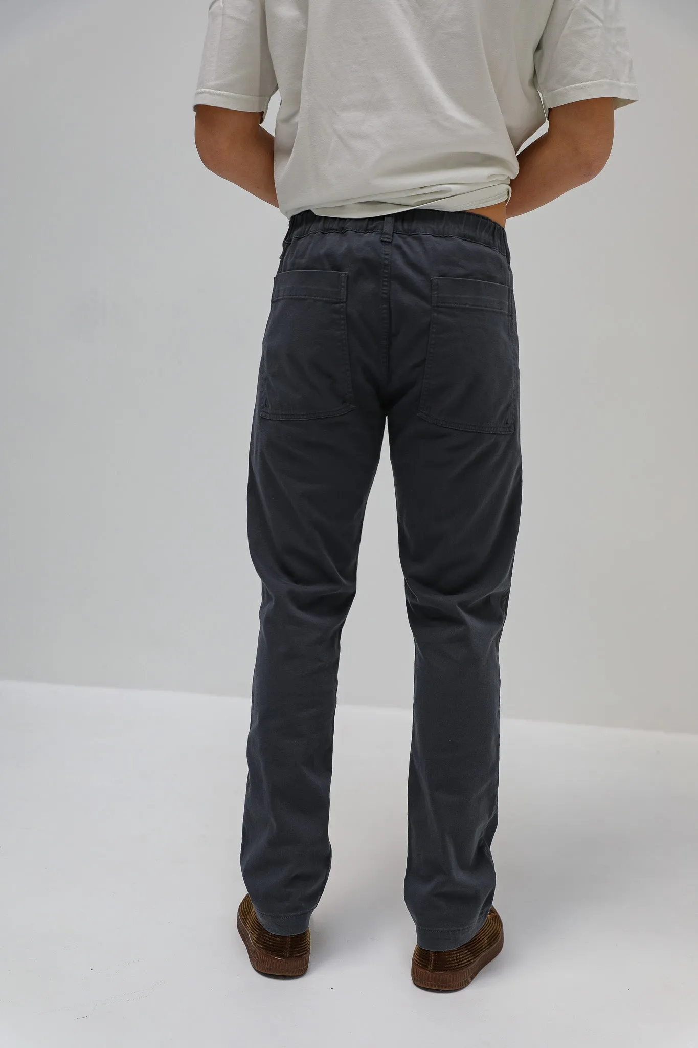 Button Comfy Pants Navy
