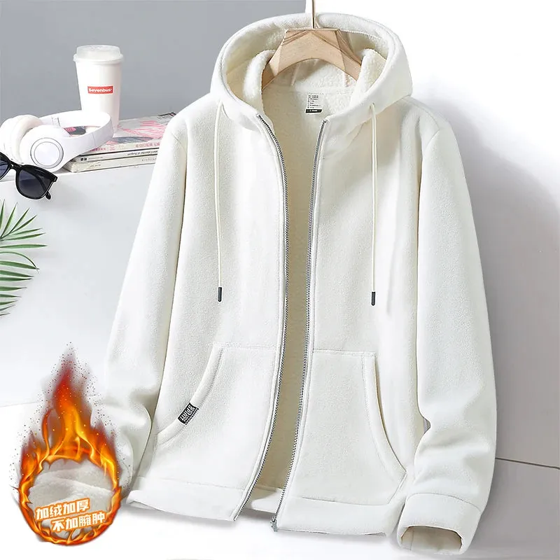 Classic Fashion Solid Color Hooded Jacket