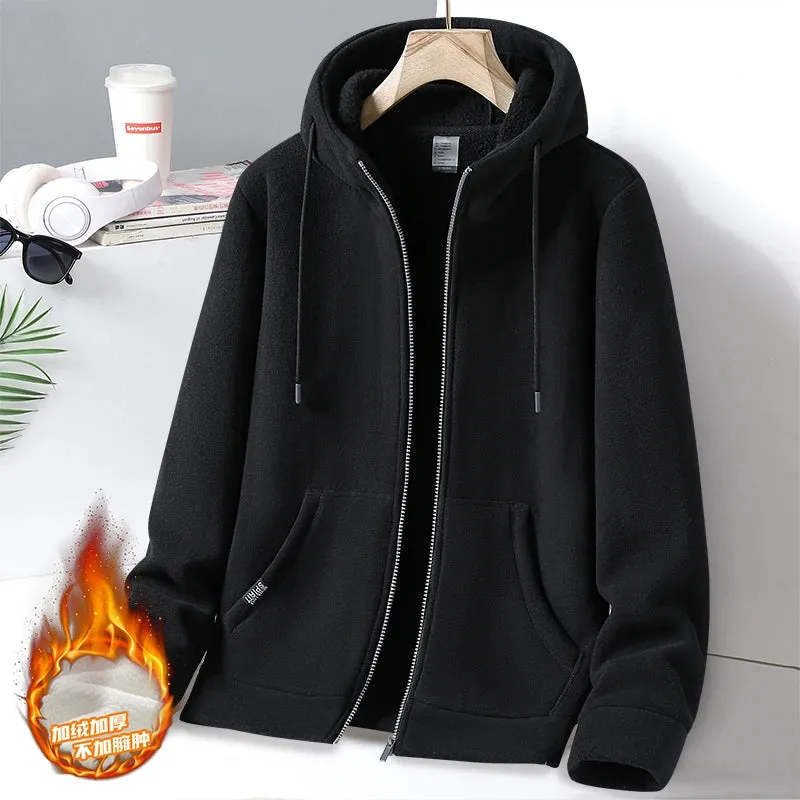 Classic Fashion Solid Color Hooded Jacket