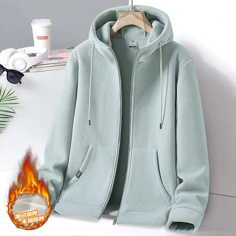 Classic Fashion Solid Color Hooded Jacket