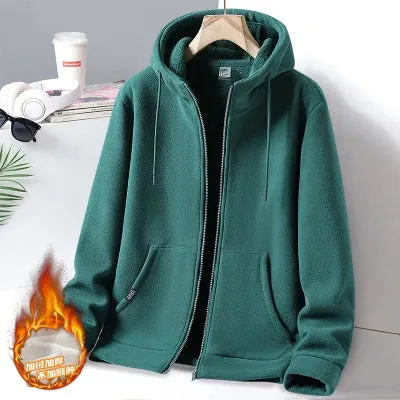 Classic Fashion Solid Color Hooded Jacket