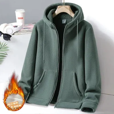 Classic Fashion Solid Color Hooded Jacket