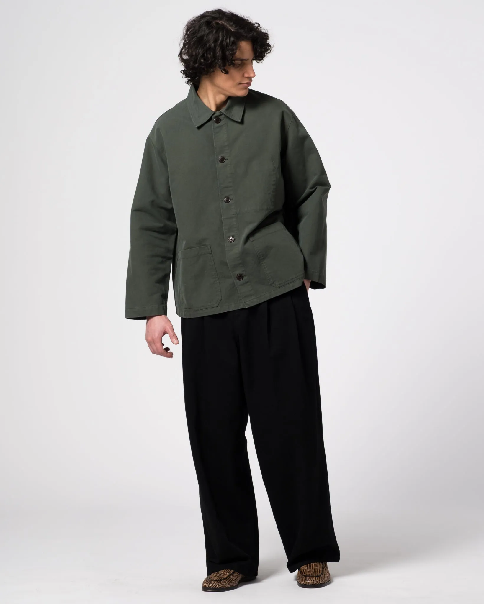 Coach Jacket Nebraska Cotton Forest Green