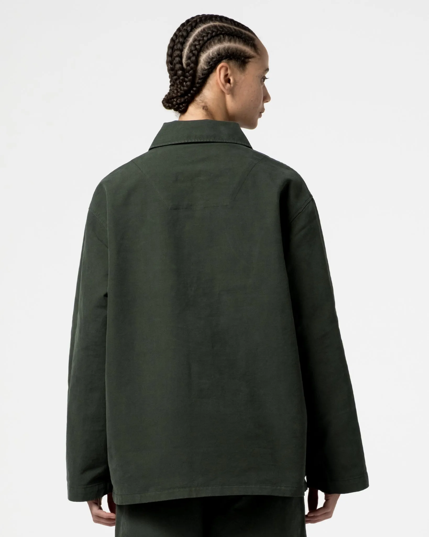 Coach Jacket Nebraska Cotton Forest Green