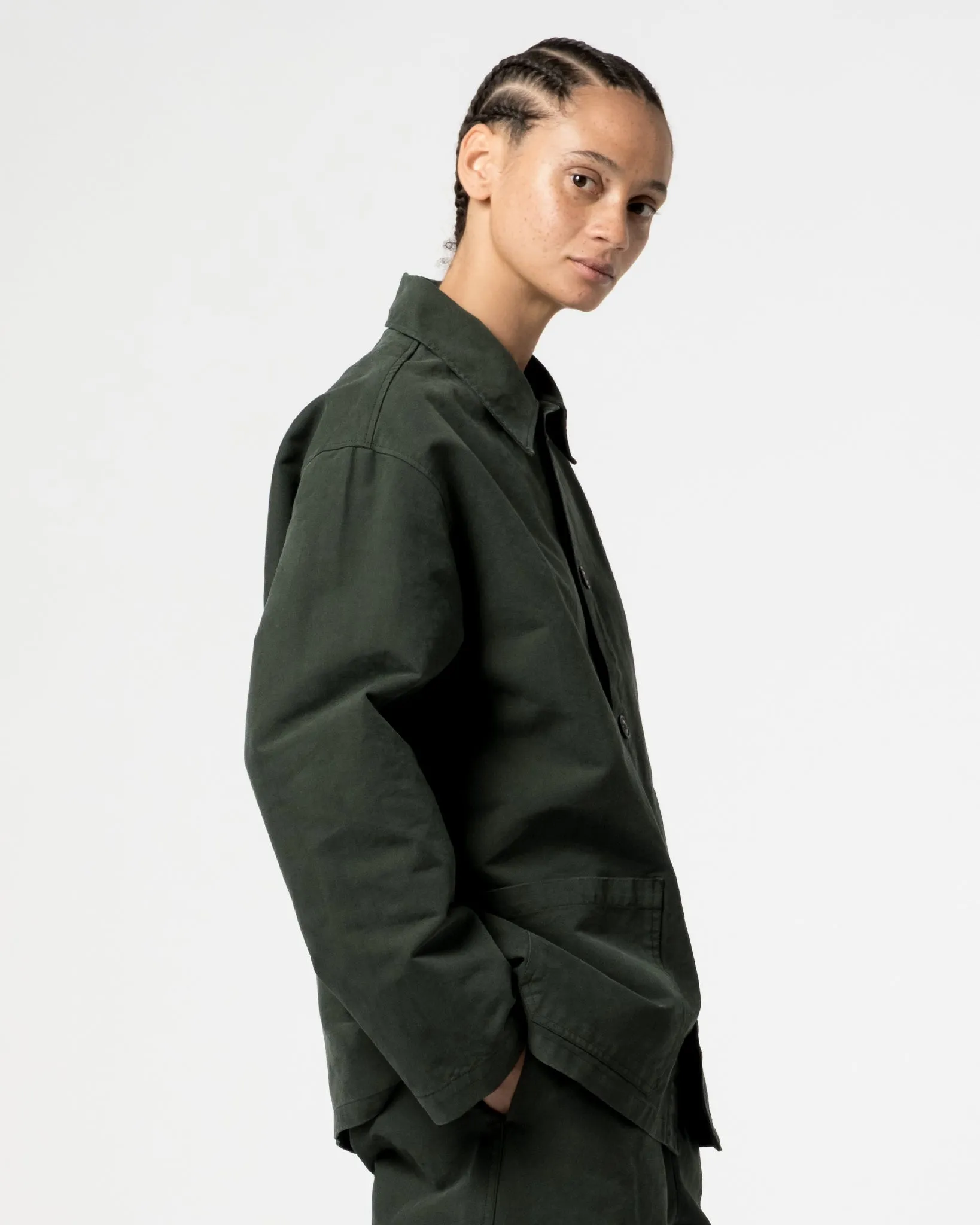 Coach Jacket Nebraska Cotton Forest Green