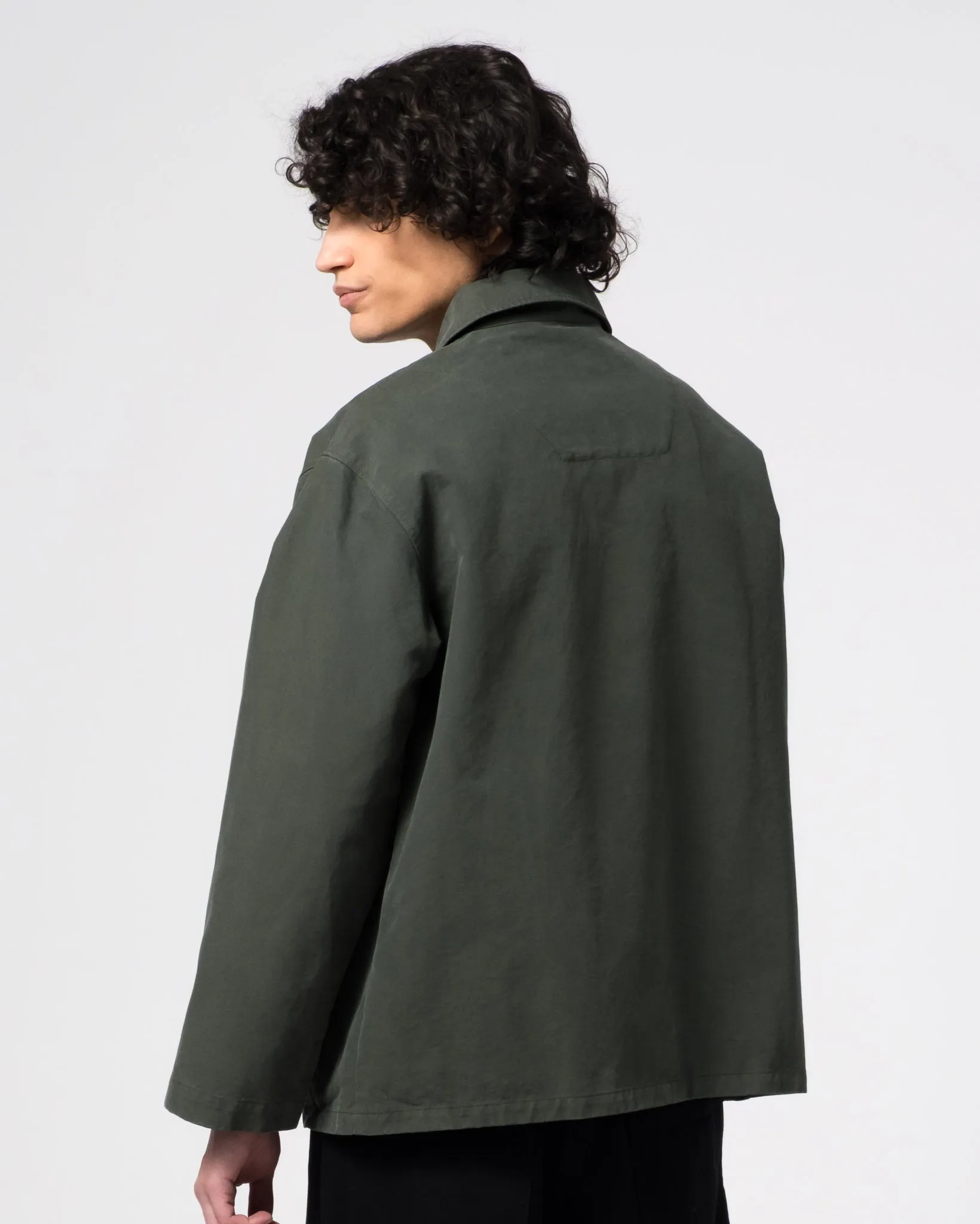 Coach Jacket Nebraska Cotton Forest Green