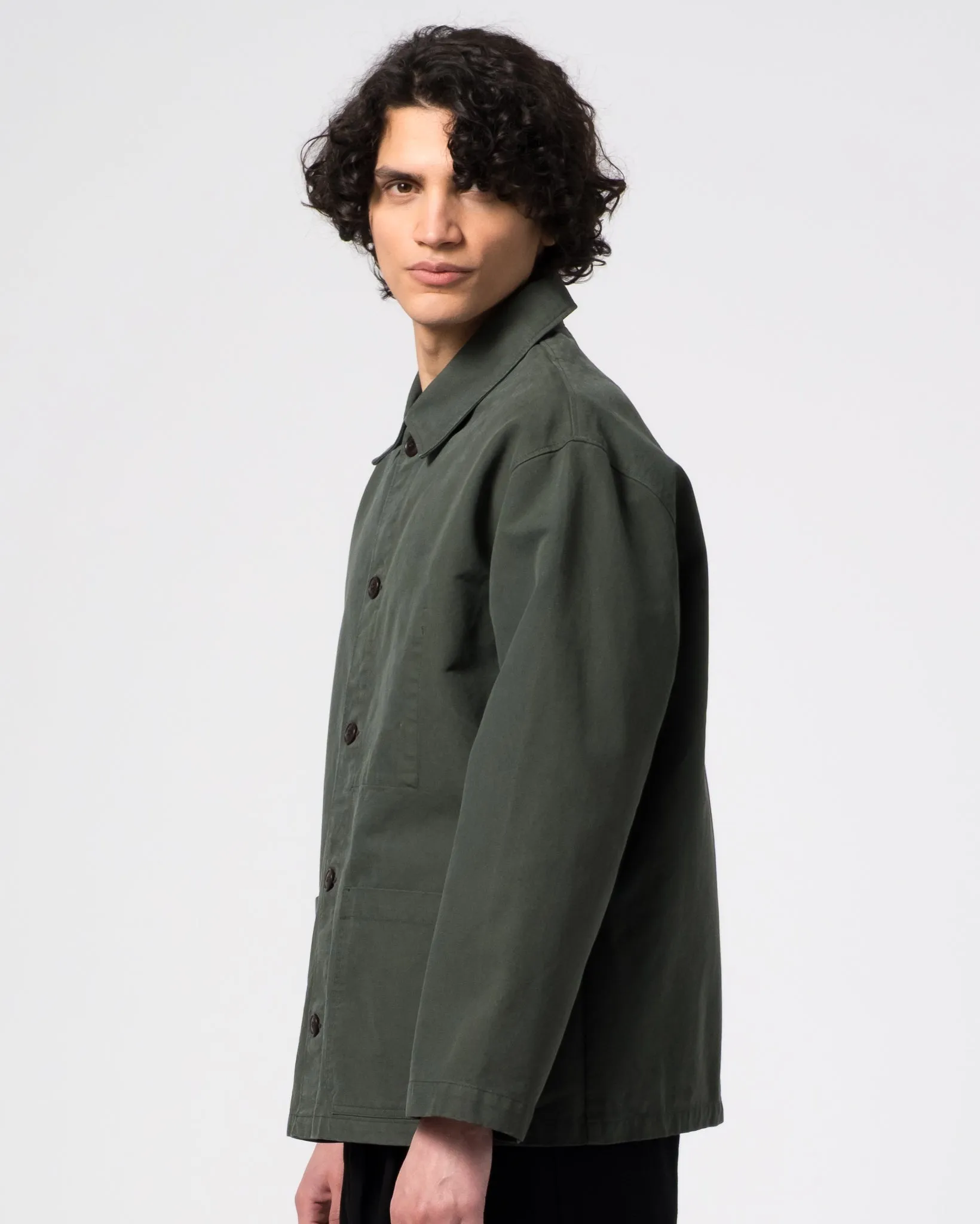 Coach Jacket Nebraska Cotton Forest Green