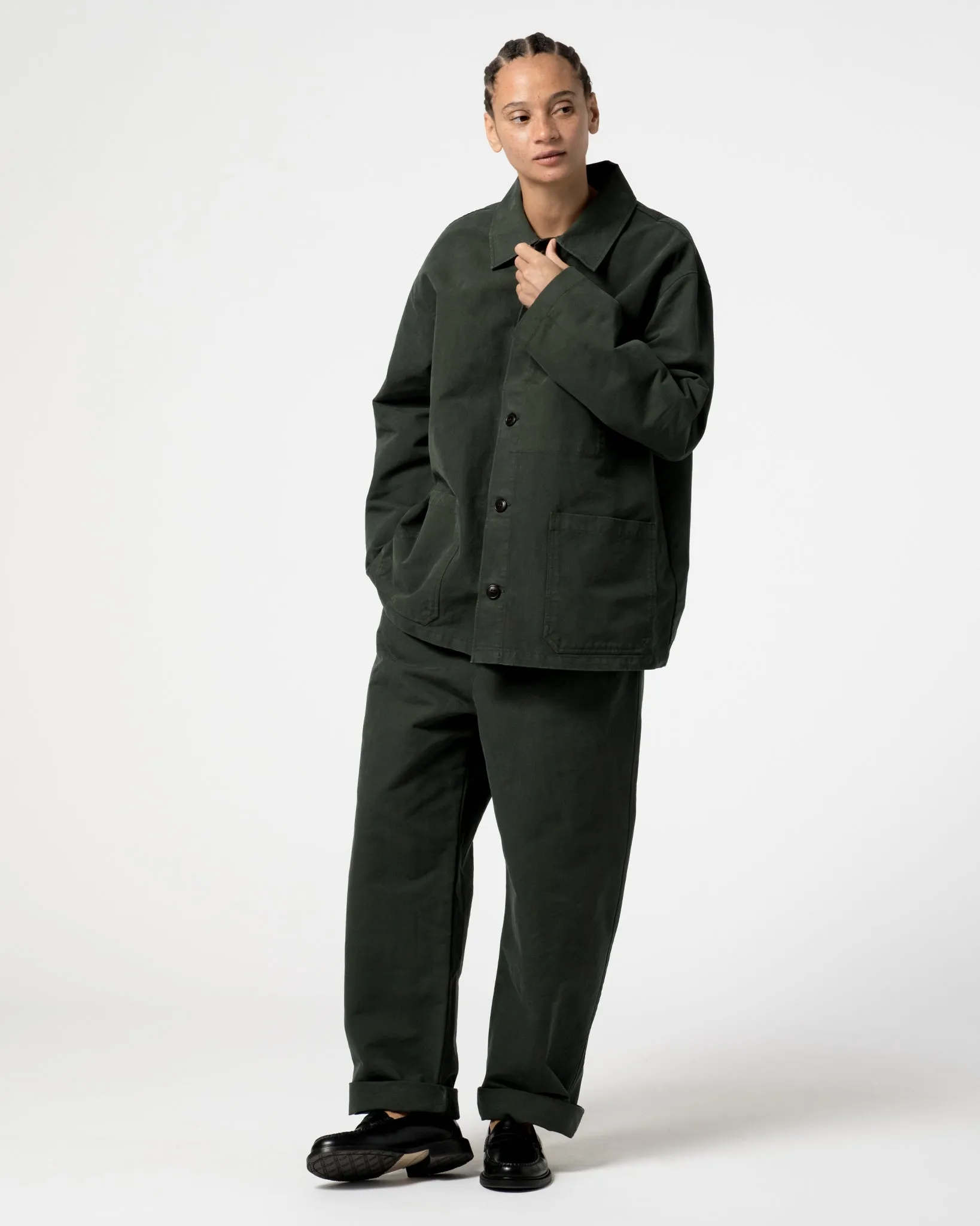Coach Jacket Nebraska Cotton Forest Green
