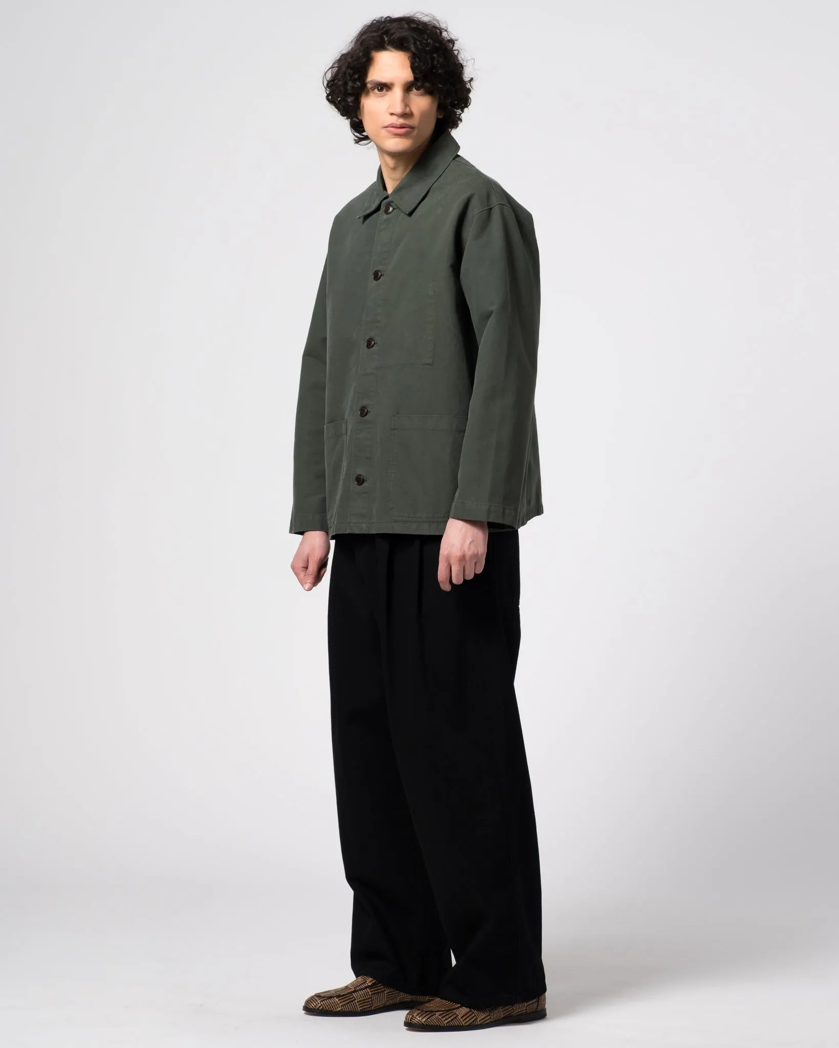 Coach Jacket Nebraska Cotton Forest Green