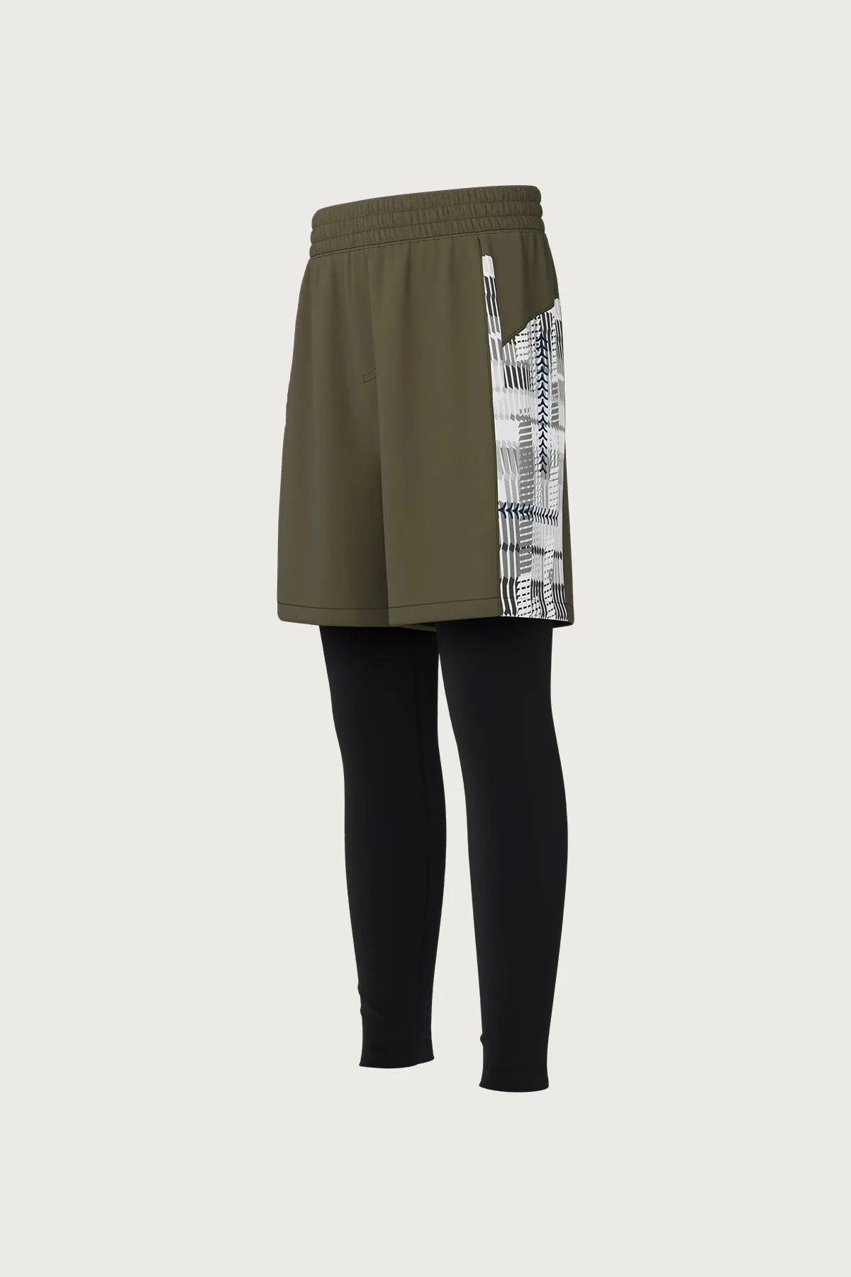 Colour Blocking 2 in 1 Pants