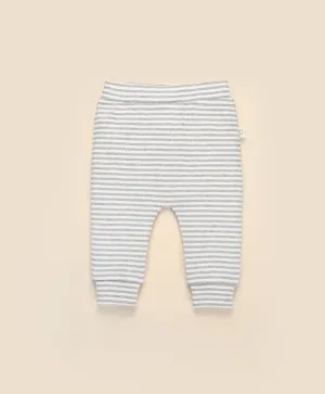 Comfy Baby Leggings - Grey stripes