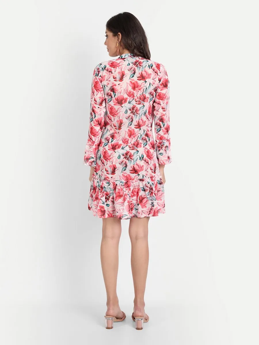 dresses for Women western wear floral red