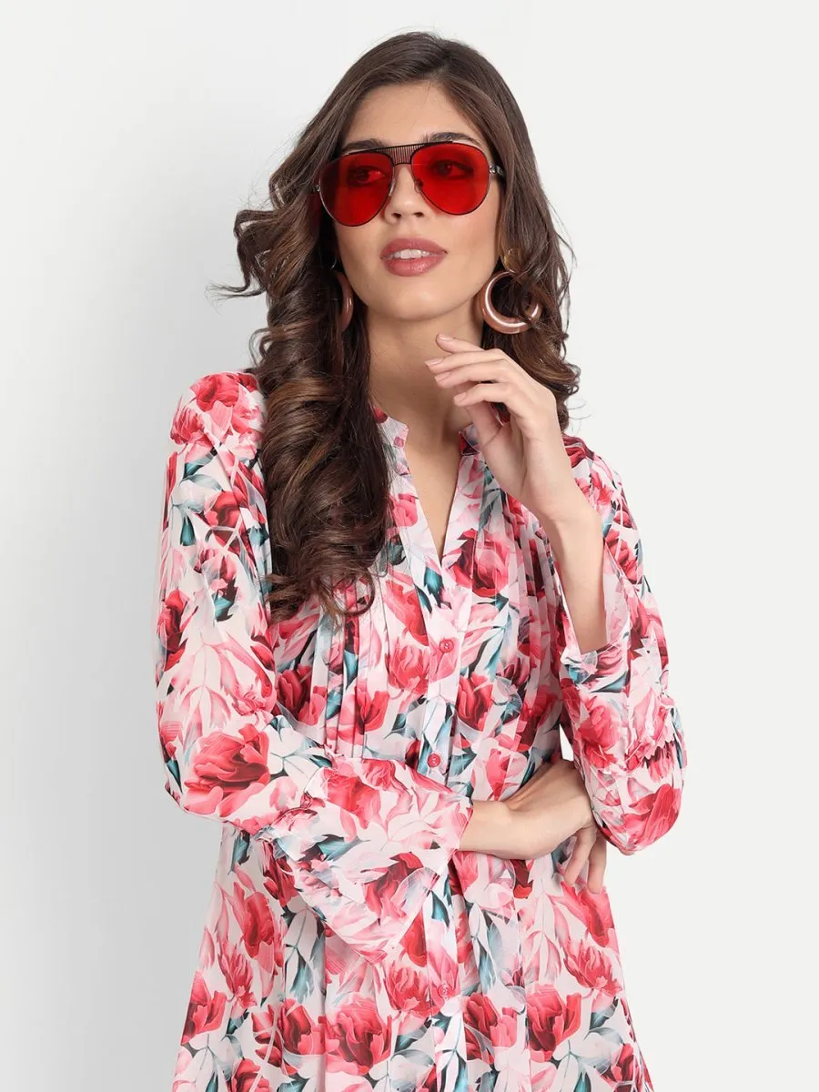 dresses for Women western wear floral red