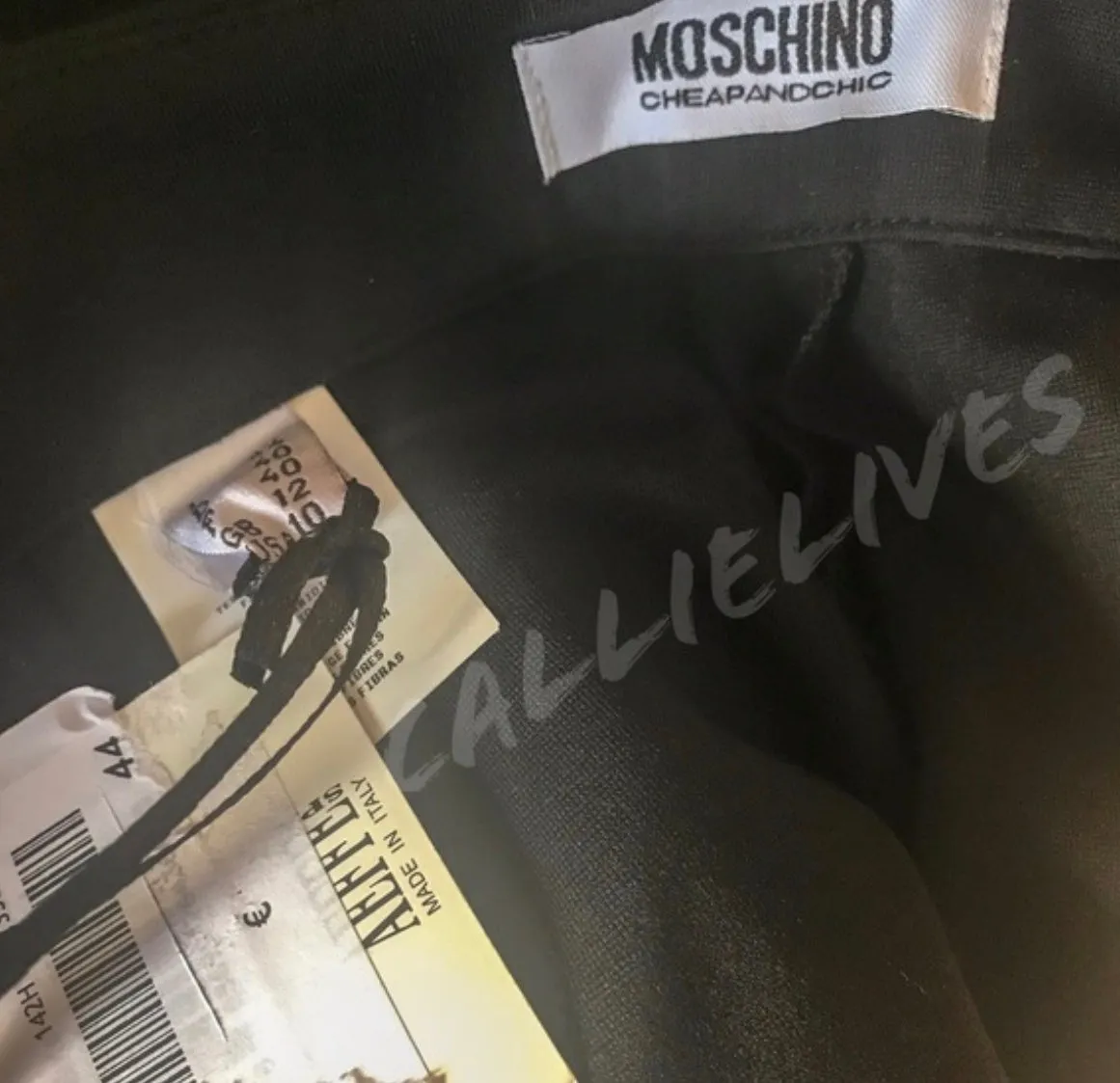Elaine Ponte: Moschino Cheap Chic Black Work Pants