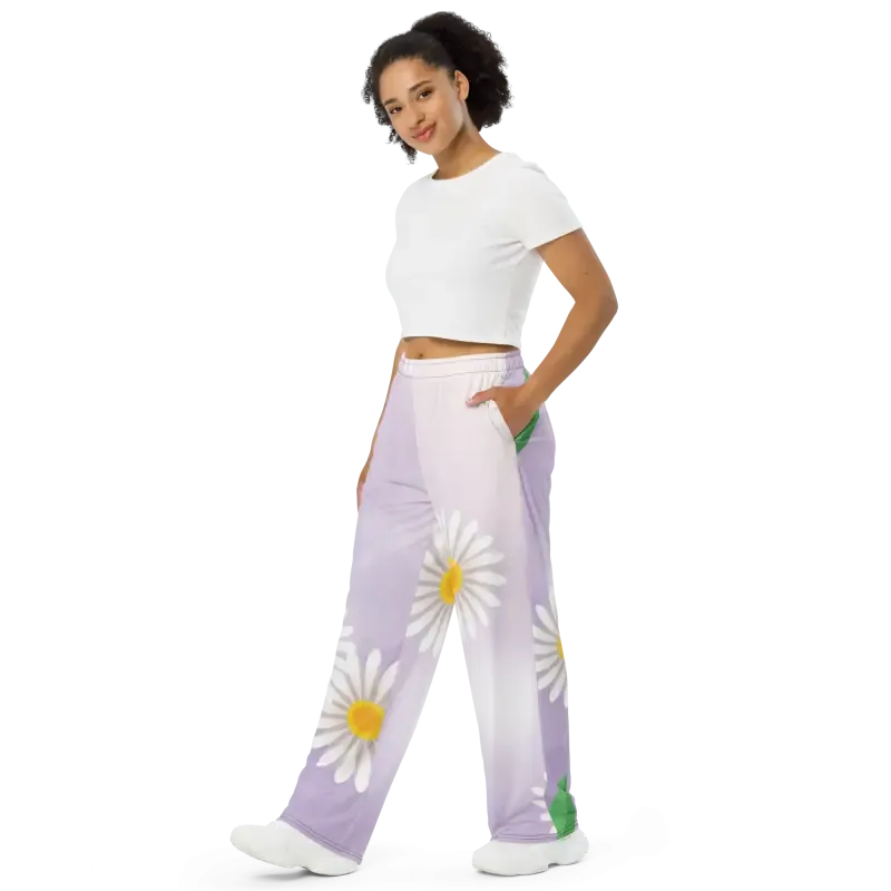 Elevate your Vibe with Floral Wide Leg Pants
