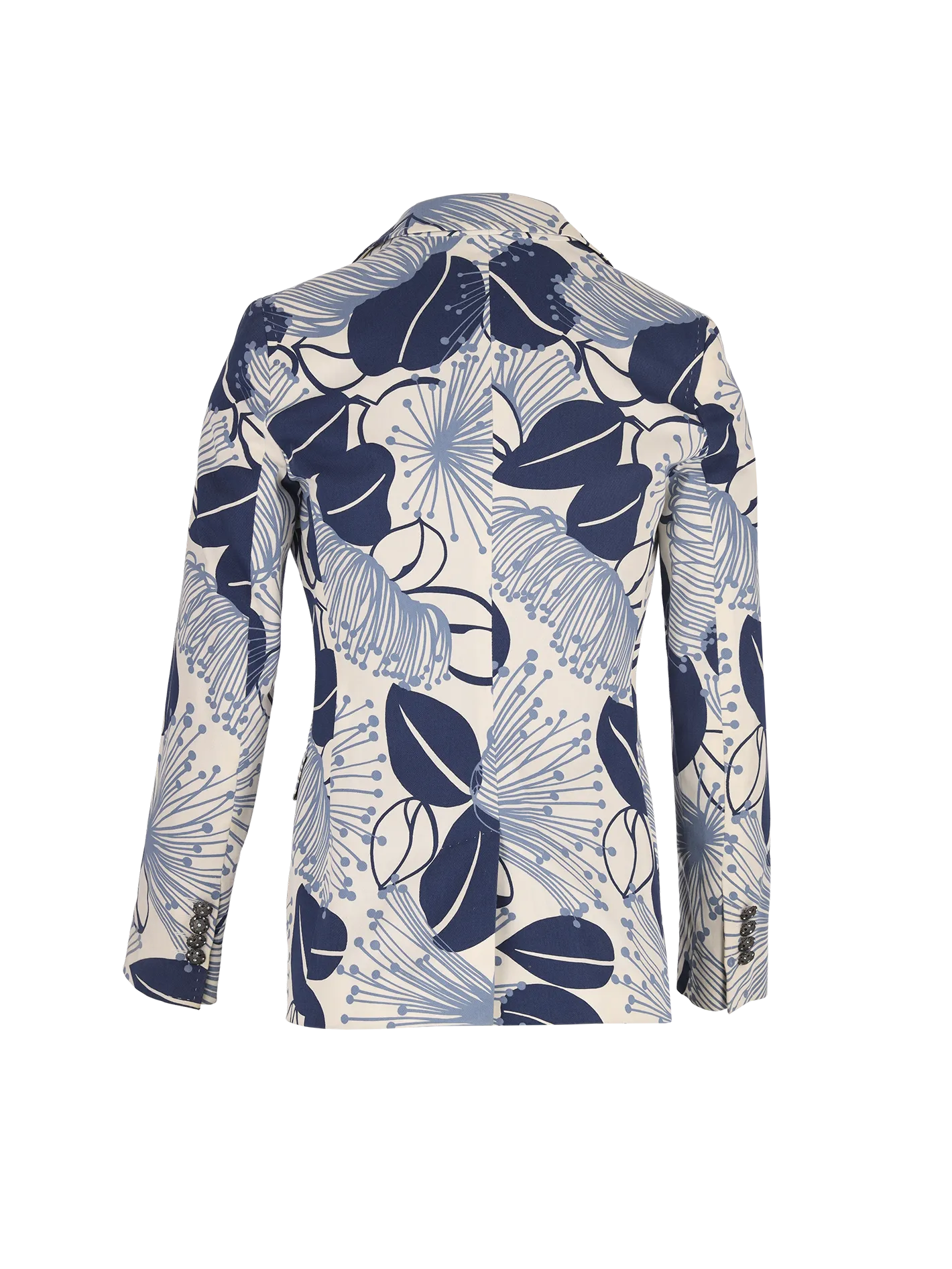 floral-print cotton-canvas blazer