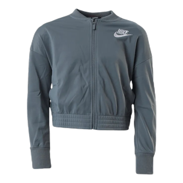 Girls Track Suit Tape  White/Grey