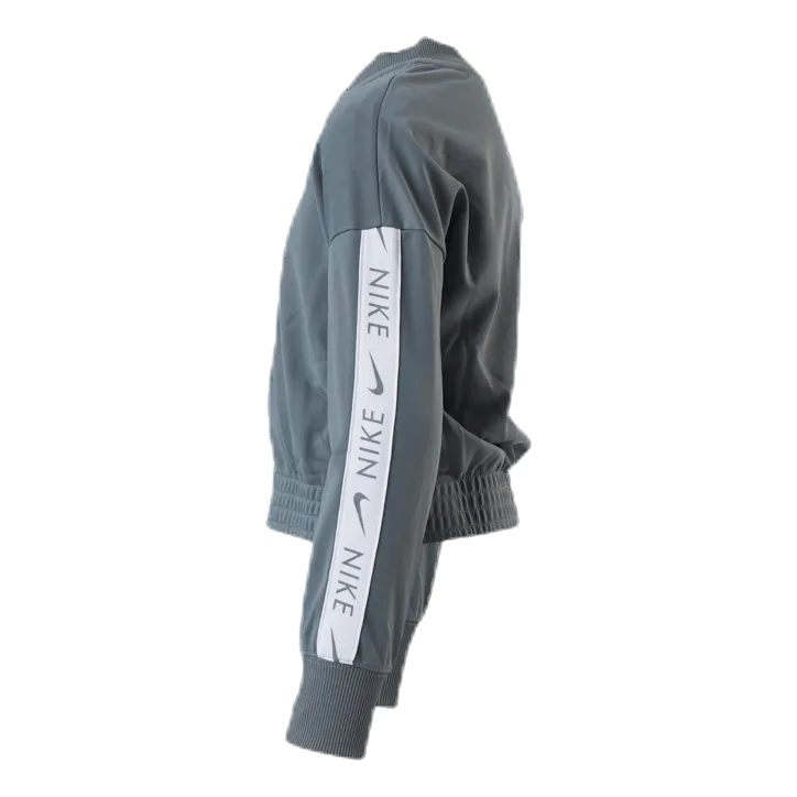 Girls Track Suit Tape  White/Grey