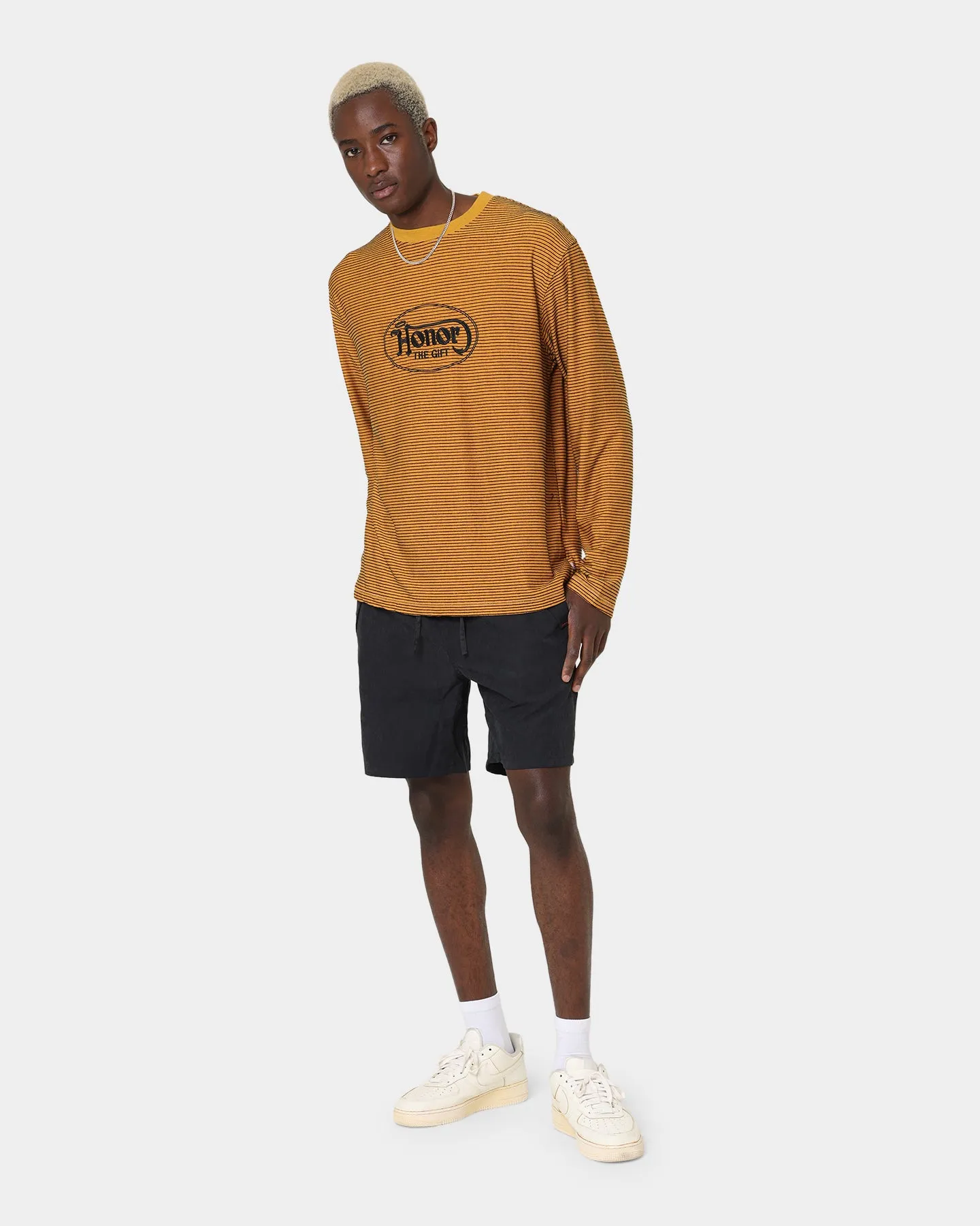 Honor The Gift Lo-Fi Long Sleeve T-Shirt Mustard