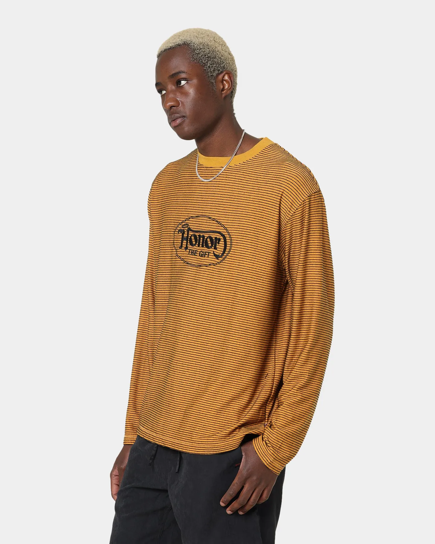 Honor The Gift Lo-Fi Long Sleeve T-Shirt Mustard