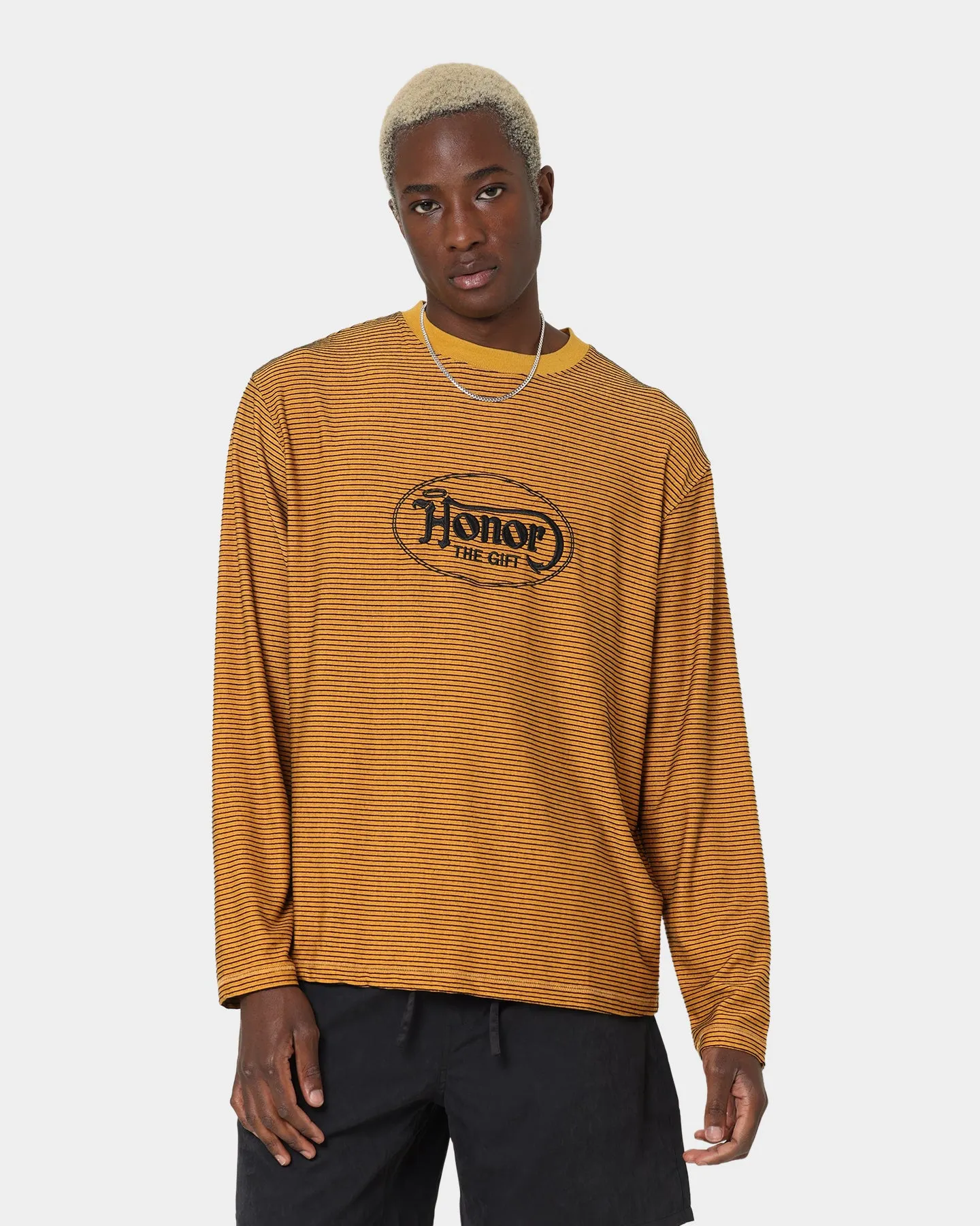 Honor The Gift Lo-Fi Long Sleeve T-Shirt Mustard