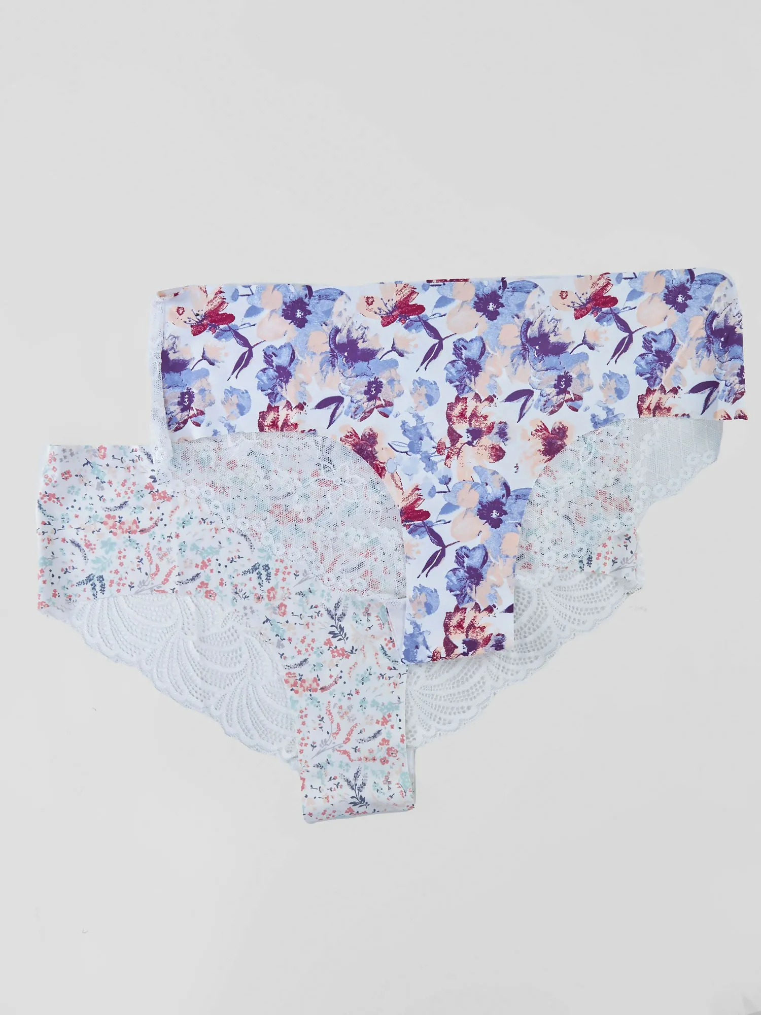 Invisible 2pk Hipster Panty - Floral
