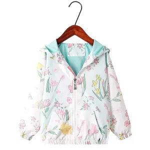 Kids Girls Lovely Cartoon Animal Design Hooded Jackets