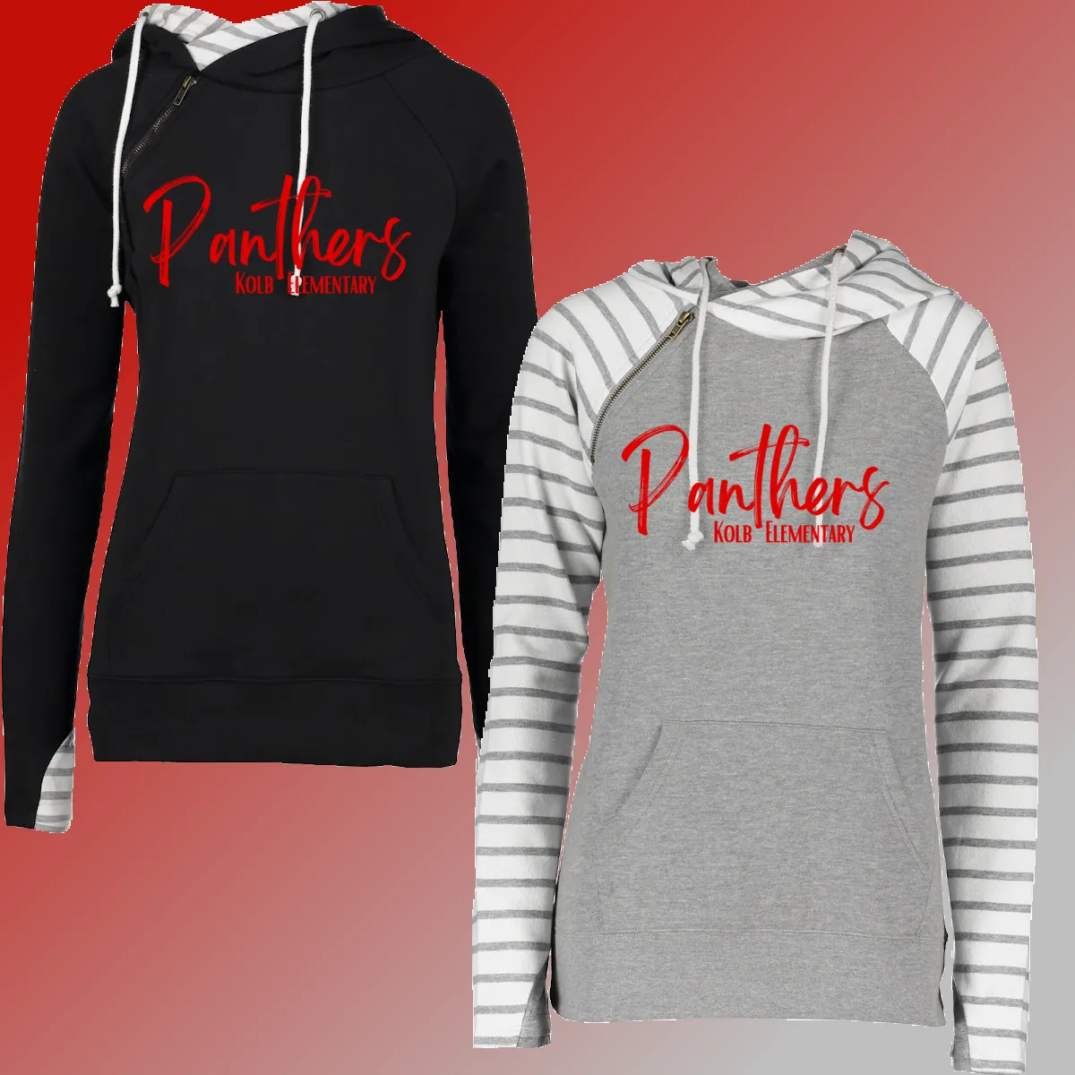Kolb Elementary - Simple Script Double Hoodie (Adult) - MADE TO ORDER/TWO WEEKS