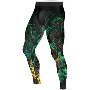 Kratos Versus Cthulhu Men's Compression Leggings