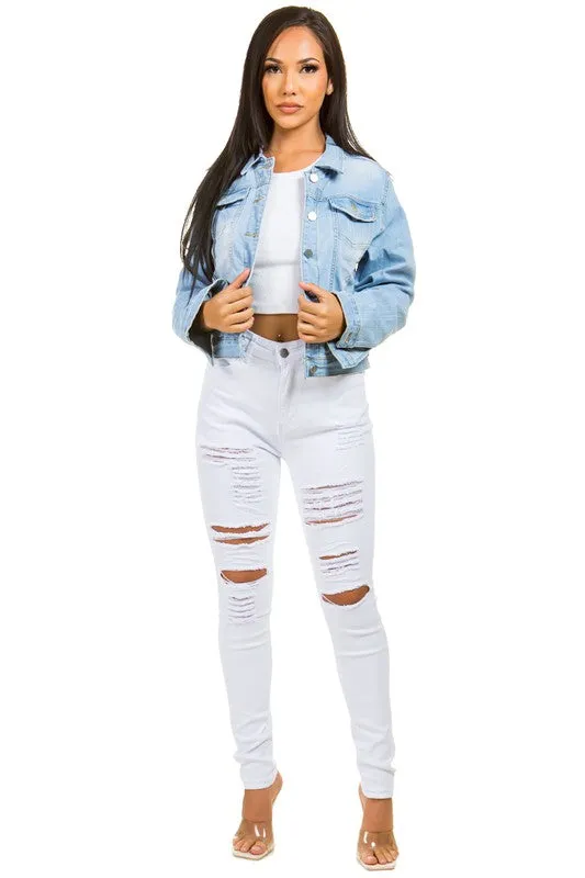Light blue DENIM JACKET