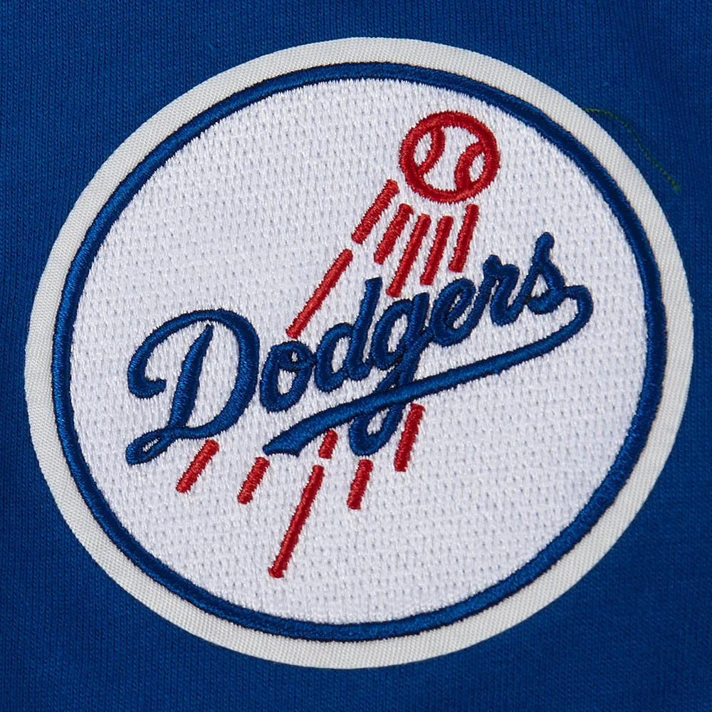 MLB LOS ANGELES DODGERS CLASSIC BIG BOYS SHORT SLEEVE STRIPED RIB TOP (DODGER BLUE)
