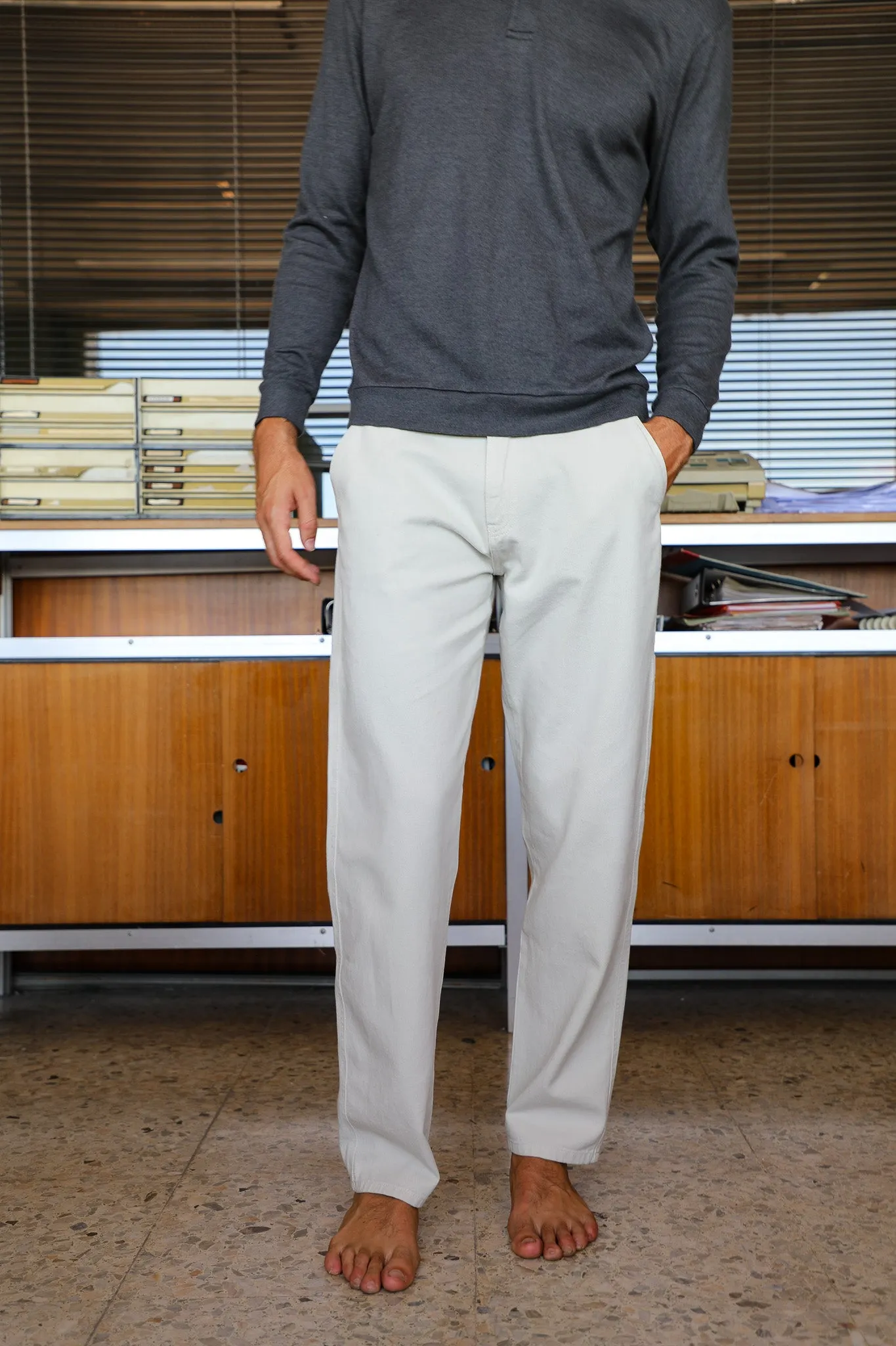 Modern Comfy Pants White