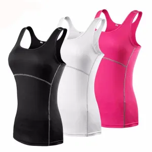 New Yoga Tops Women - Fitted- Solid color
