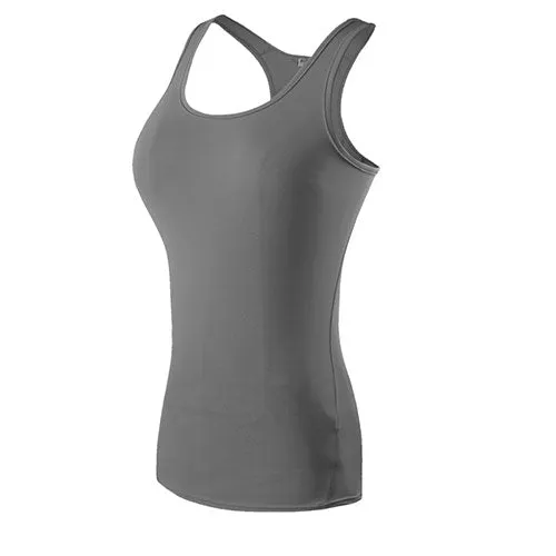 New Yoga Tops Women - Fitted- Solid color