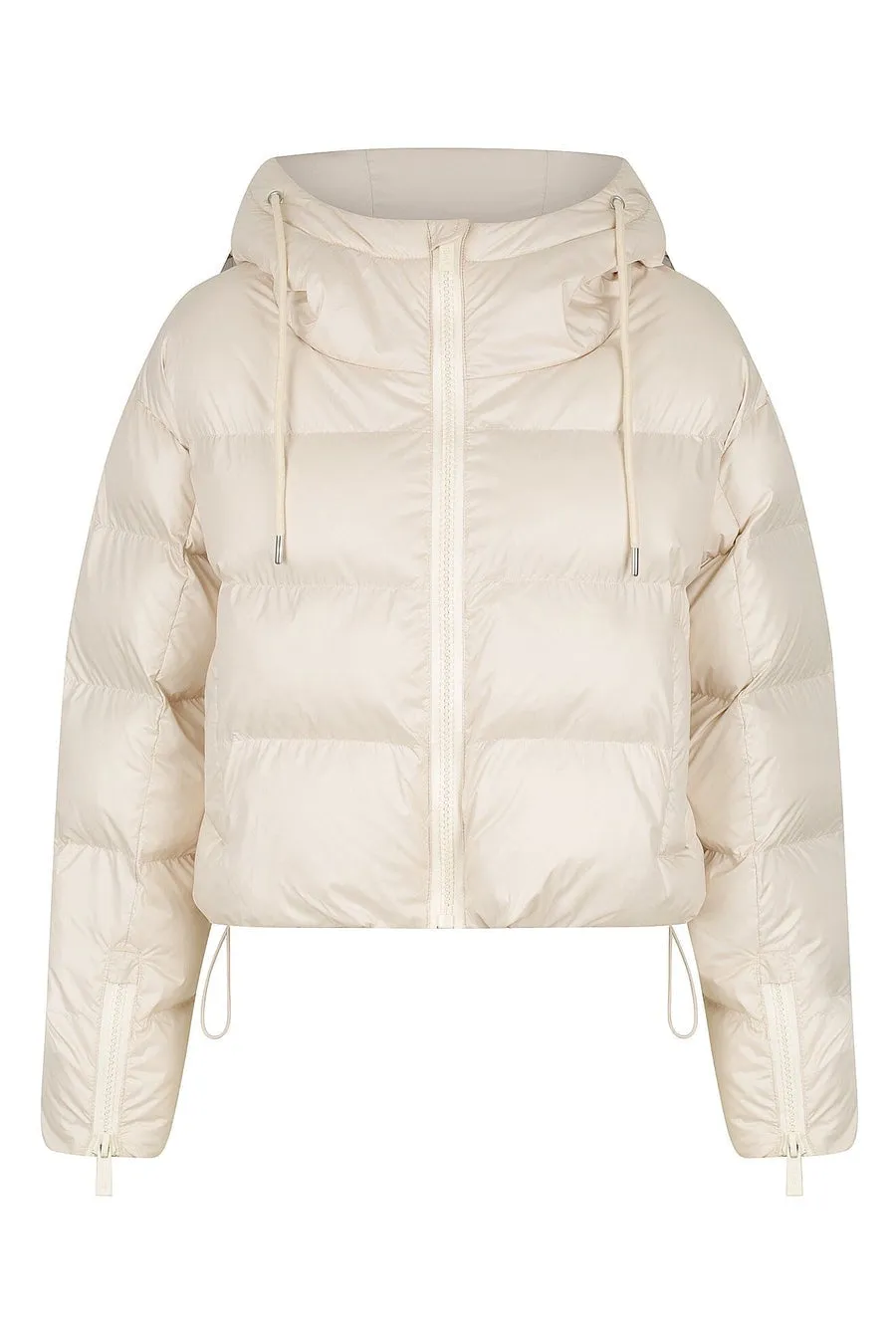 Orbit Puffer Jacket Glazed Ecru