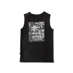 PALMS MUSCLE TEE - Black