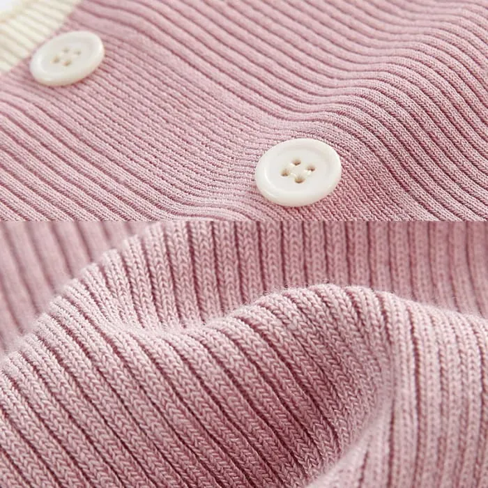 Pure Color Top Cardigan Pants