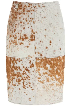"leopard print midi skirt