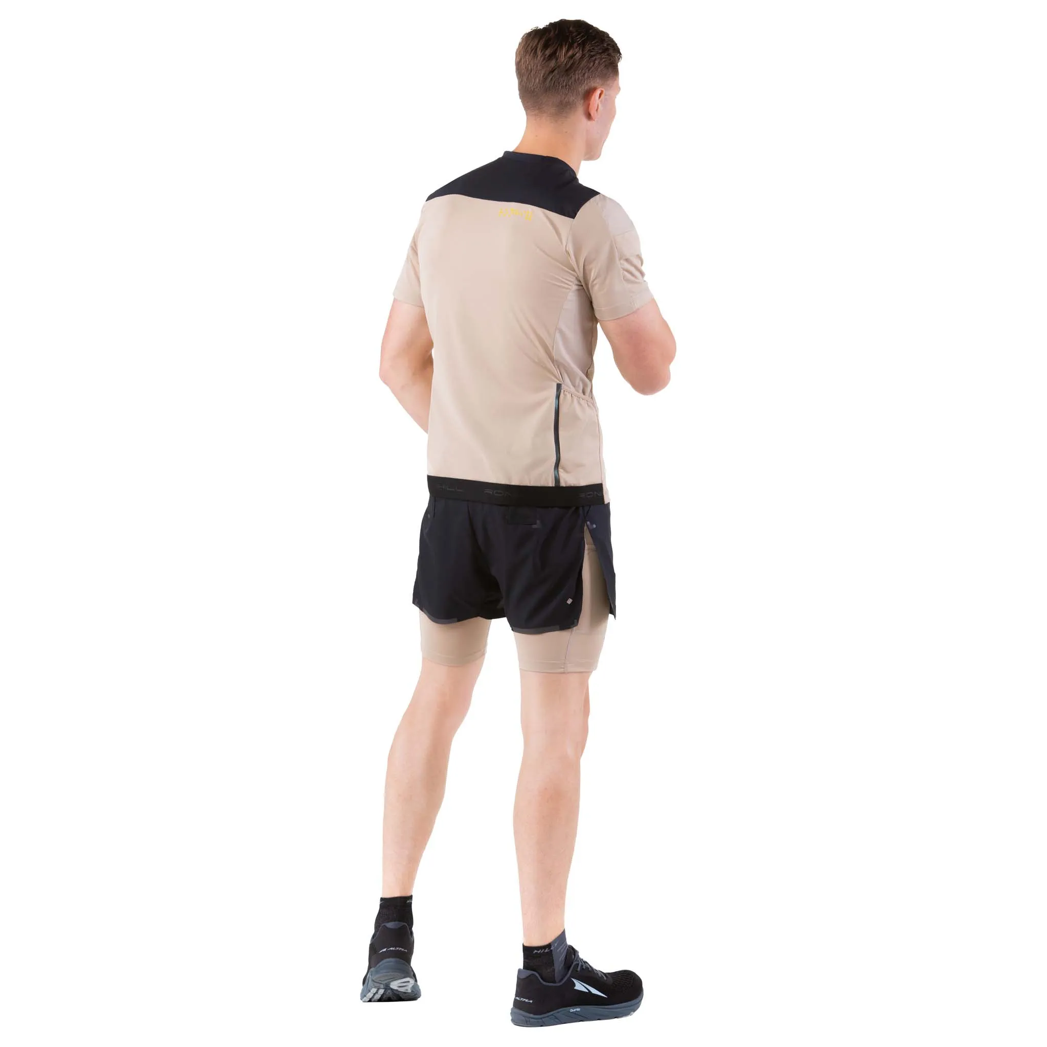 Ronhill | Men's Tech Ultra 1/2 Zip Tee - Latte